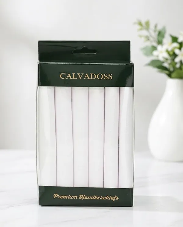 White_Pack_Of_6_Solid_Premium_Handkerchiefs_For_Unisex