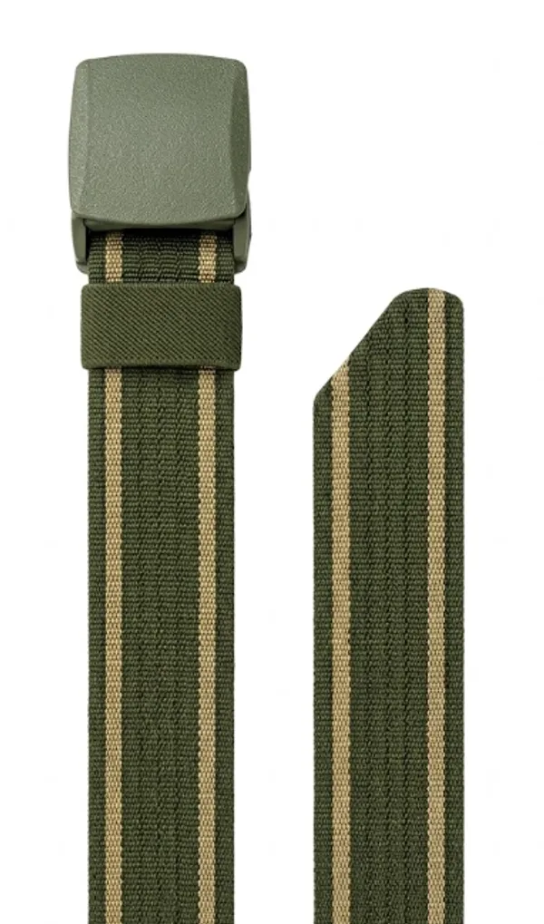 Premium_Womens_Green_Beige_Canvas_Belt