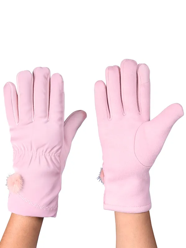 Calvadoss_Women_Patterned_Winter_Gloves