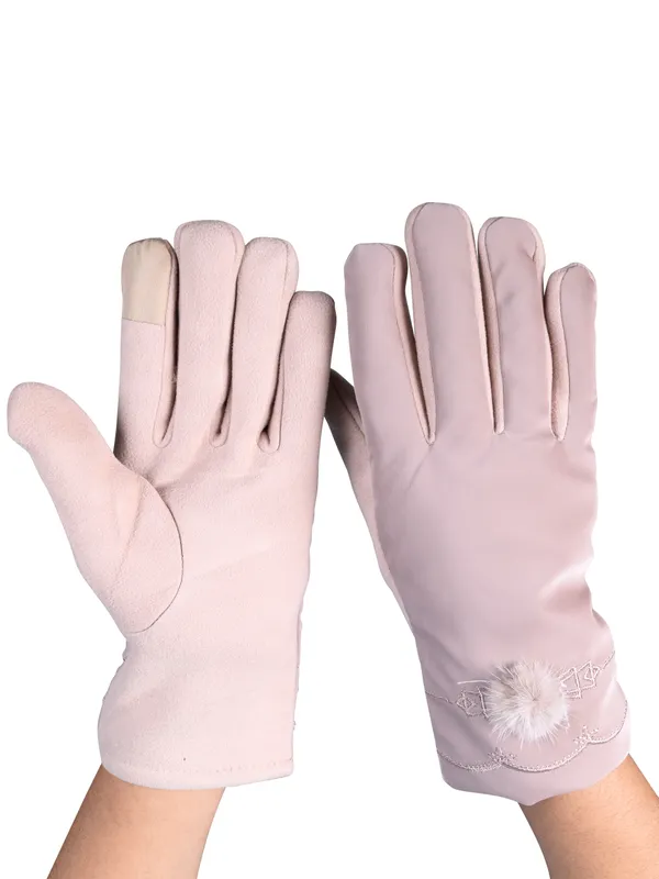 Calvadoss_Women_Patterned_Winter_Gloves