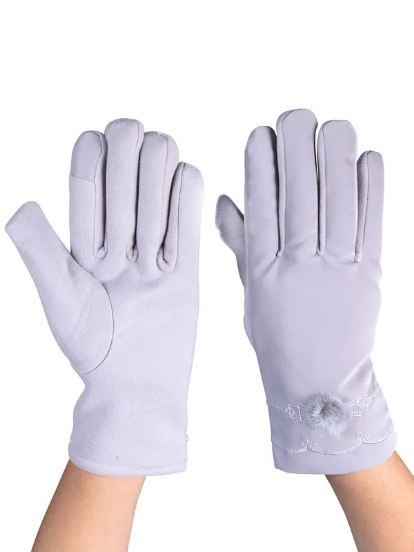 Calvadoss_Women_Patterned_Winter_Gloves