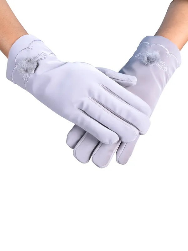 Calvadoss_Women_Patterned_Winter_Gloves