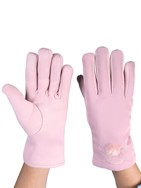 Calvadoss_Women_Patterned_Winter_Gloves