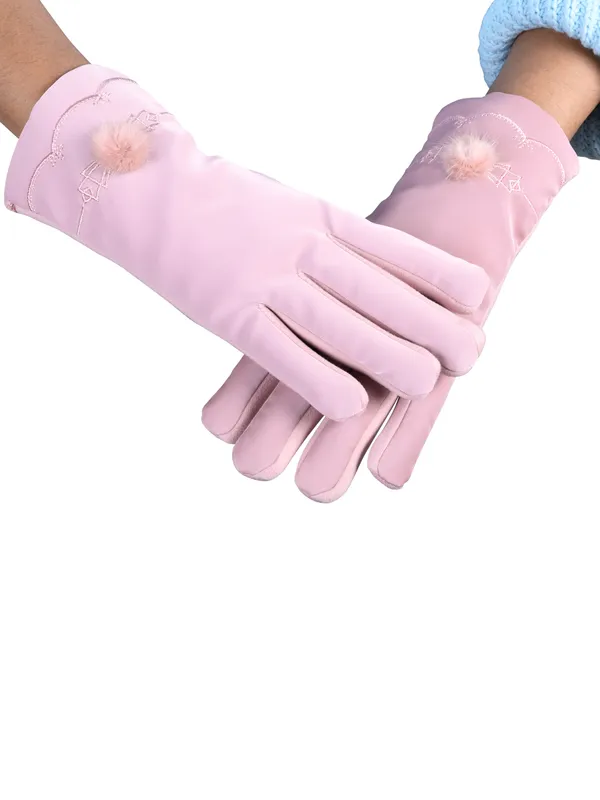 Calvadoss_Women_Patterned_Winter_Gloves