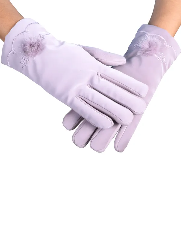 Calvadoss_Women_Patterned_Winter_Gloves
