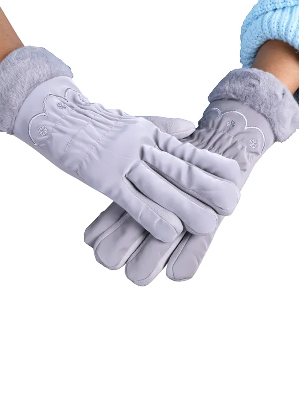 Calvadoss_Women_Patterned_Winter_Gloves