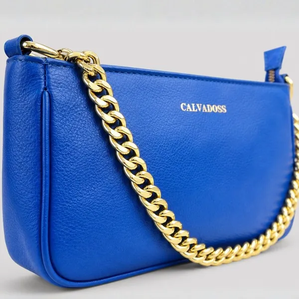 Calvadoss_Premium_Blue_Leather_Structured_Shoulder_Bag