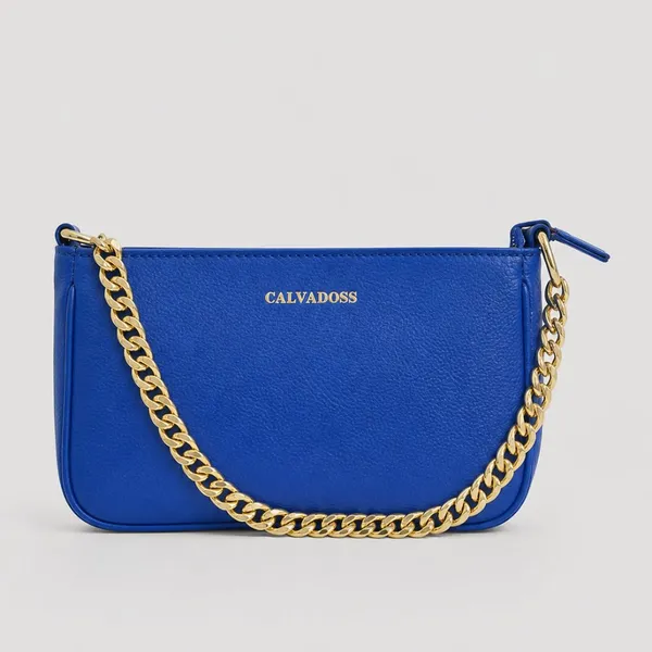 Calvadoss_Premium_Blue_Leather_Structured_Shoulder_Bag