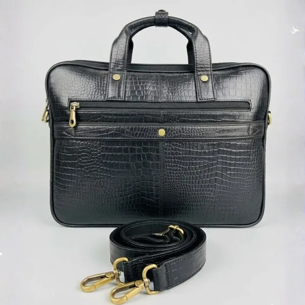 Calvadoss_Textured_Black_Leather_Laptop_Bag