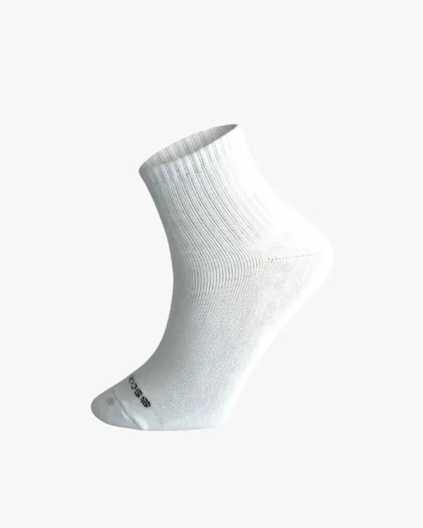 White_Cotton_Pack_Of_3_Solid_Design_Ankle_Length_Socks_For_Unisex