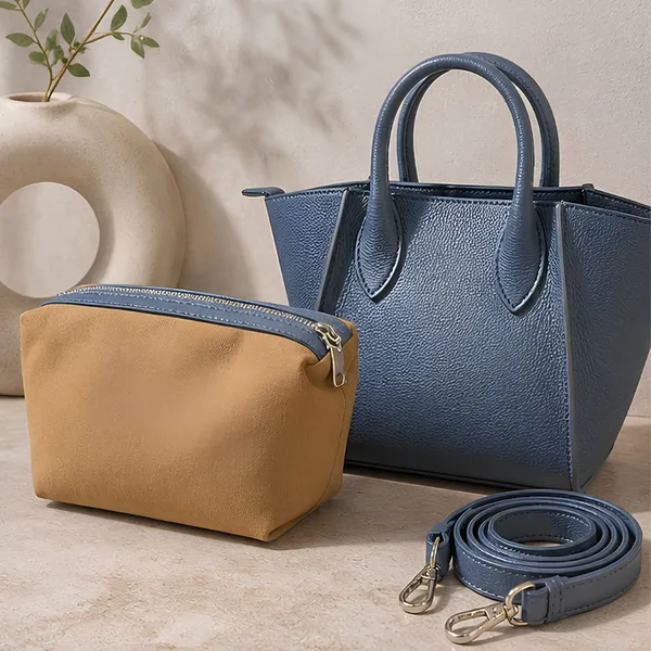 Calvadoss_Premium_Grey_Leather_Handbag