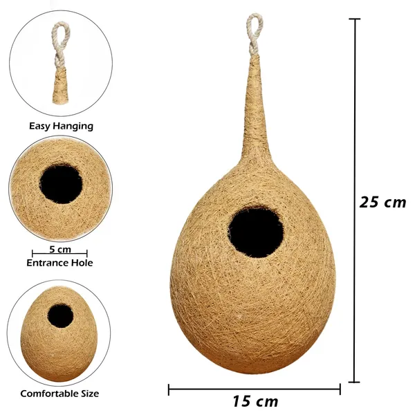 Organic_Bird_NEST_Set_of_2,_Purely_Made_by_Bird_Building_Technique_Bird_House_(Hanging,_Wall_Mounting,_Tree_Mounting)