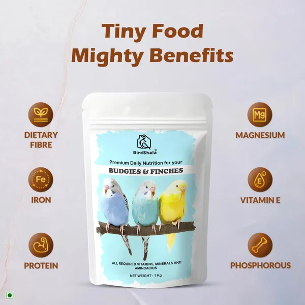 Bird_Food_for_Budgies_&_Finches_1_Kg._|_Premium_Seed_Blend_of_Grains,_Millets_&_Fruit_Pellet