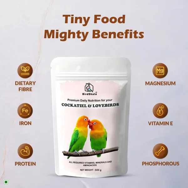 Bird_Food_for_Cockatiel_&_Lovebirds_|_Premium_Seed_Blend_of_Grains,_Millets_&_Fruit_Pellets_500Gm