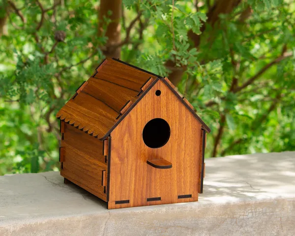 DIY_Birdhouse_for_Sparrow,_Finches_and_Wildbirds_|_DIY_Unfinished_Birdhouse_for_Decorations_Indoors_Gardens