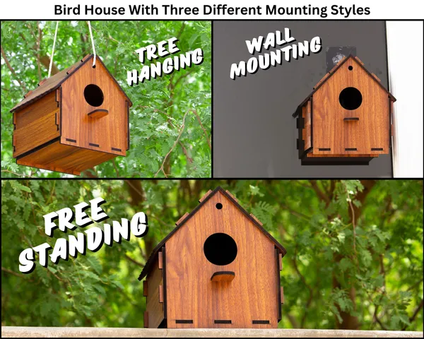 DIY_Birdhouse_for_Sparrow,_Finches_and_Wildbirds_|_DIY_Unfinished_Birdhouse_for_Decorations_Indoors_Gardens