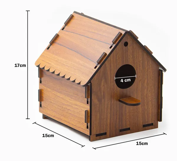 DIY_Birdhouse_for_Sparrow,_Finches_and_Wildbirds_|_DIY_Unfinished_Birdhouse_for_Decorations_Indoors_Gardens