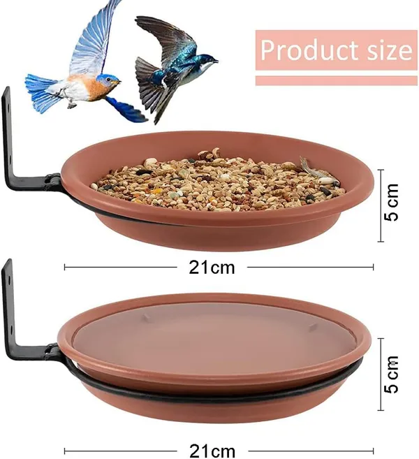 Pack_of_2_Bird_Feeder_for_Water_&_Seed_Bird_Bath_Trey_for_Balcony,_Trees,_Garden_&_Wall_mounting,_Attracting_Wild_Birds