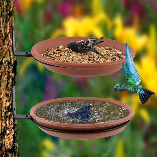 Pack_of_2_Bird_Feeder_for_Water_&_Seed_Bird_Bath_Trey_for_Balcony,_Trees,_Garden_&_Wall_mounting,_Attracting_Wild_Birds