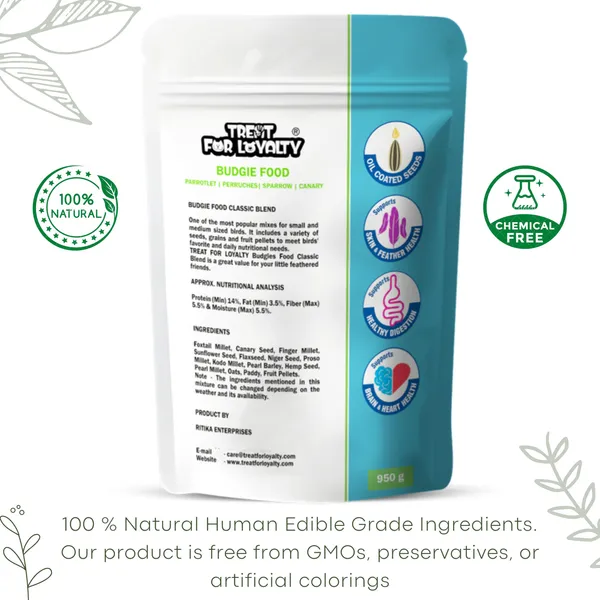 TREAT_FOR_LOYALTY_Budgies_&_Finches_Food|Seed,_Grains_&_Fruit_Pellets|For_Sparrow,_Parrotlet,_Perruches,_Canary,_Wild_Birds,All_Life_Stages,1_Count