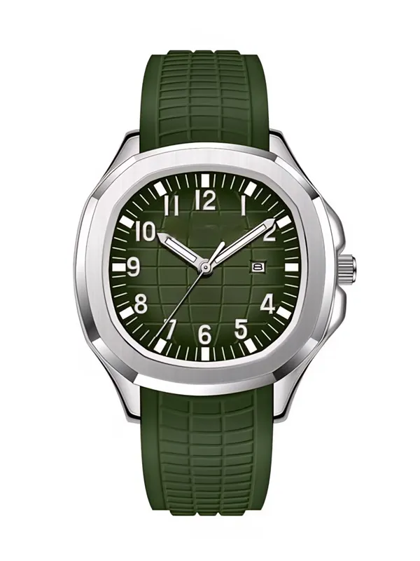 Luxury_Green_Dial_Rubber_Strap_Men’s_Quartz_Watch