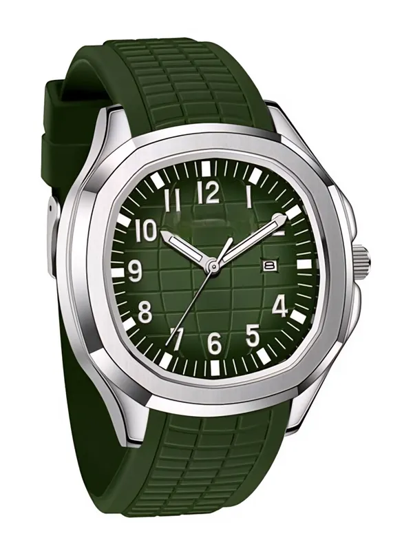 Luxury_Green_Dial_Rubber_Strap_Men’s_Quartz_Watch