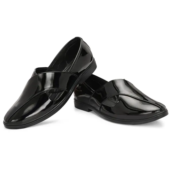 Black_Synthetic_Leather_Sandals_For_Men