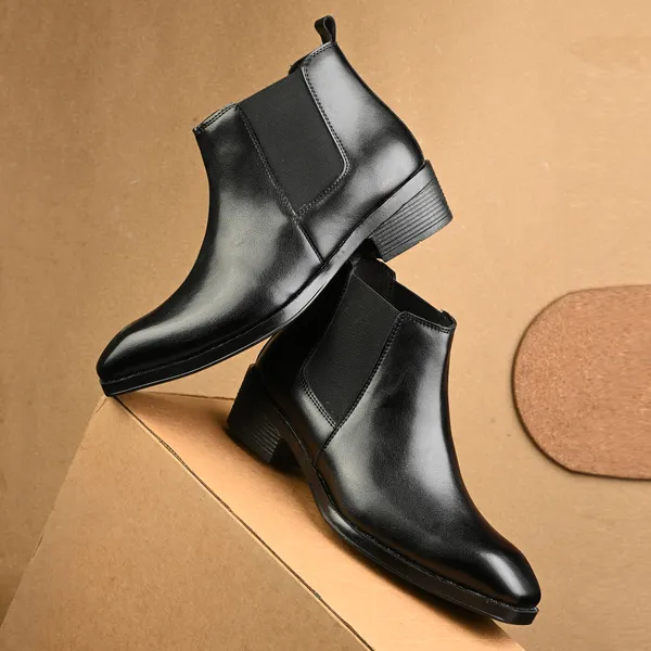 Men's_Black_High_Heel_Chelsea_Boots