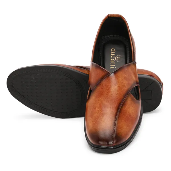 Tan_Synthetic_Leather_Sandals_For_Men
