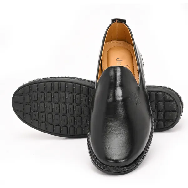Black_Synthetic_Leather_Sandals_For_Men