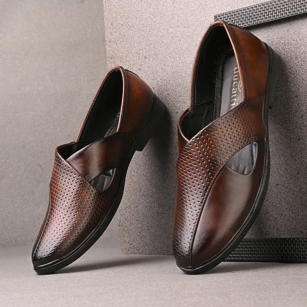 Brown_Synthetic_Leather_Sandals_For_Men