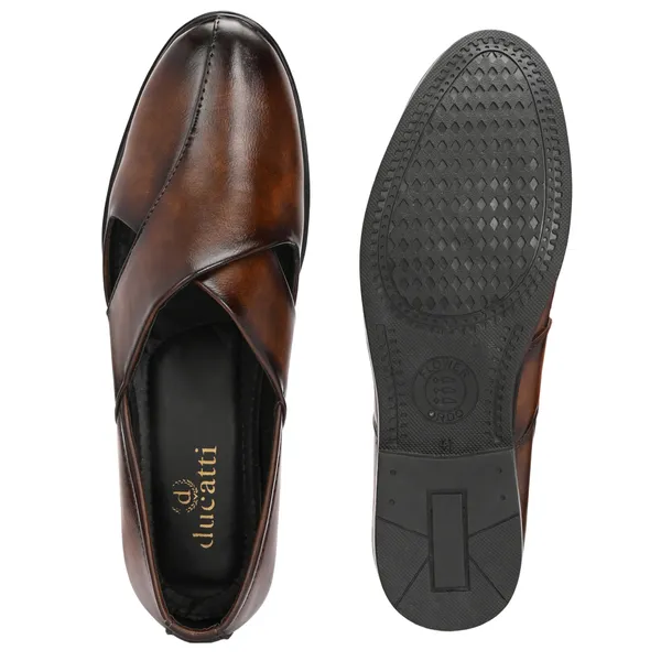 Brown_Synthetic_Leather_Sandals_For_Men