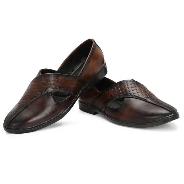 Brown_Synthetic_Leather_Sandals_For_Men