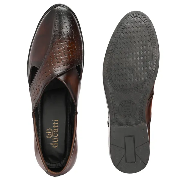 Brown_Synthetic_Leather_Sandals_For_Men