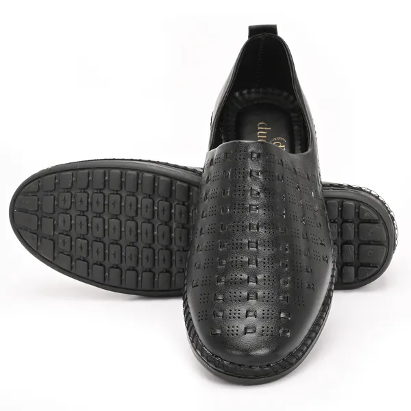 Black_Synthetic_Leather_Sandals_For_Men