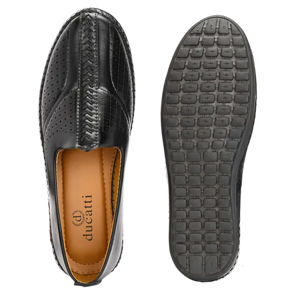 Black_Synthetic_Leather_Sandals_For_Men