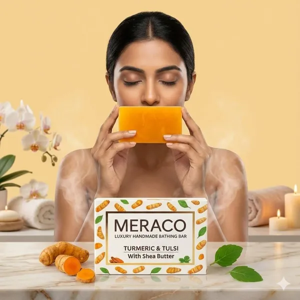 Handmade_Luxury_Turmeric_&_Tulsi_Soap_Bar_(Pack_Of_3X100_Gram)_Ayurvedic_Body_Tan_Removal_For_Women_&_Men__De-Tan,_Anti_Tan_&_Antibacterial_Bar_Scar_Reduction_&_Deep_Cleansing