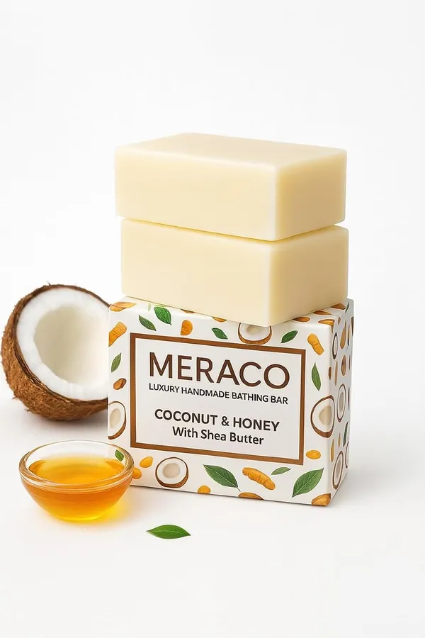 Handmade_Coconut_&_Honey_Soap_Bar_Ayurvedic_Bath_Bar_With_Shea_Butter__Deeply_Moisturizes_And_Nourishes_Skin__Helps_Reduce_Tanning_And_Exfoliates_Gently_Pack_Of_2