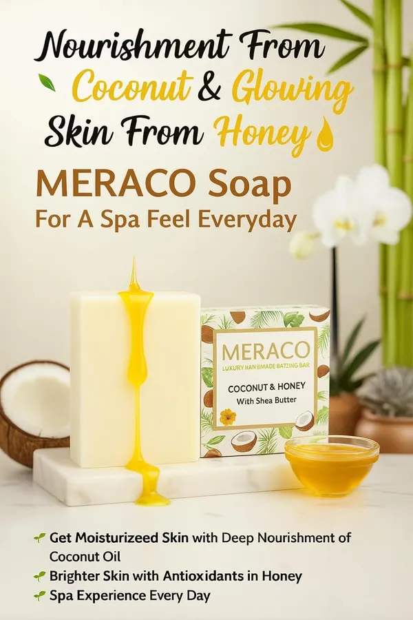 Handmade_Coconut_&_Honey_Soap_Bar__Ayurvedic_Bath_Bar_With_Shea_Butter__Deeply_Moisturizes_And_Nourishes_Skin_(Pack_Of_2X100_Gram)__Helps_Reduce_Tanning_And_Exfoliates