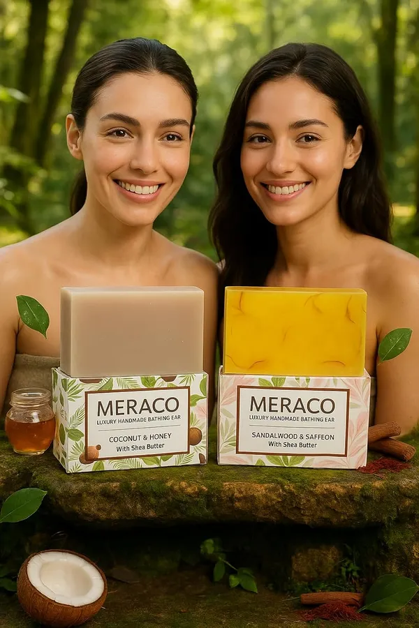 Sandalwood_&_Saffron_And_Coconut_&_Honey_Combo_(Pack_Of_2X_100_Grams,_Each)_Helps_Remove_Tanning_&_For_Glowing,_Younger_Looking_Skin