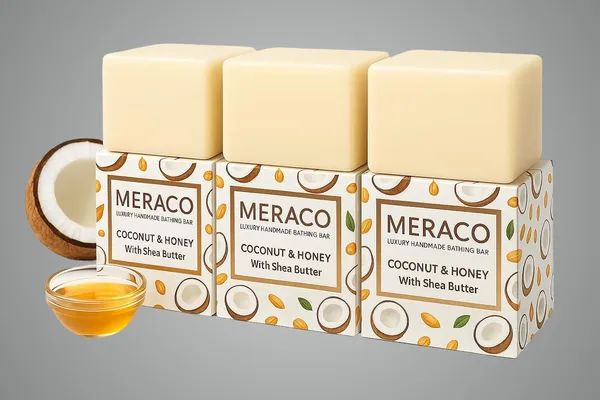 Handmade_Coconut_&_Honey_Soap_Bar__Ayurvedic_Bath_Bar_With_Shea_Butter__Deeply_Moisturizes_And_Nourishes_Skin_(Pack_Of_3X100_Gram)__Helps_Reduce_Tanning_And_Exfoliates
