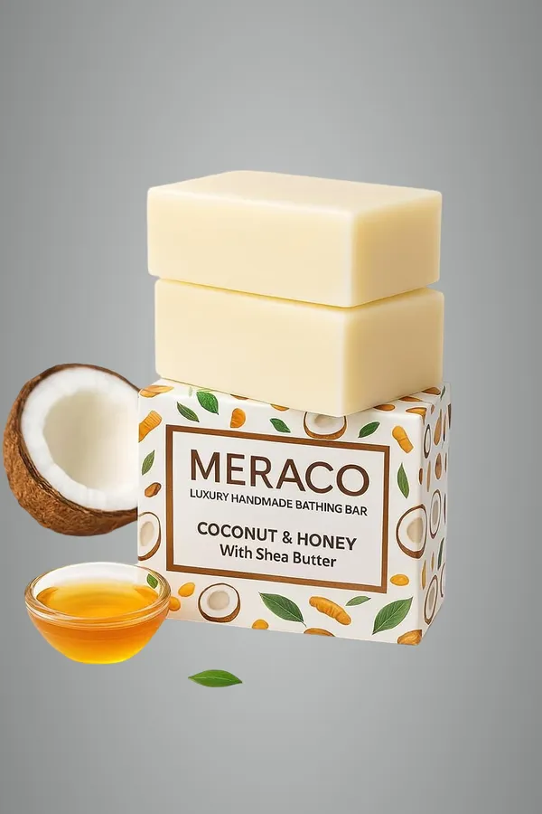 Handmade_Coconut_&_Honey_Soap_Bar_Ayurvedic_Bath_Bar_With_Shea_Butter__Deeply_Moisturizes_And_Nourishes_Skin__Helps_Reduce_Tanning_And_Exfoliates_Gently_Pack_Of_2
