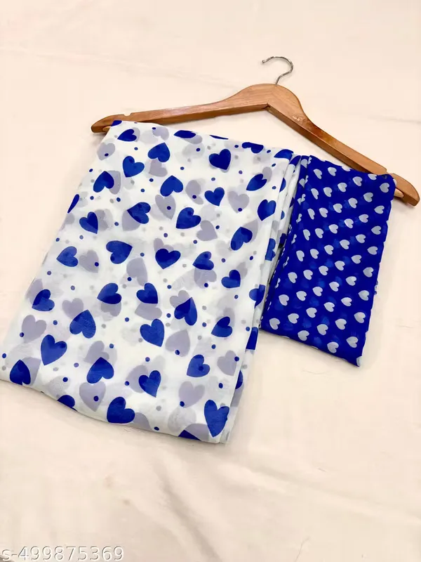 Blue_Georgette_Beautiful_Heart_Print_Saree_For_Women