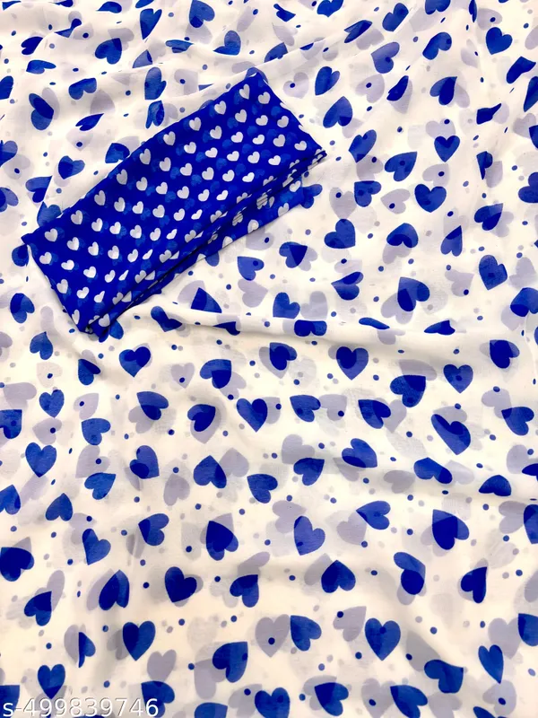Blue_Georgette_Beautiful_Heart_Print_Saree_For_Women