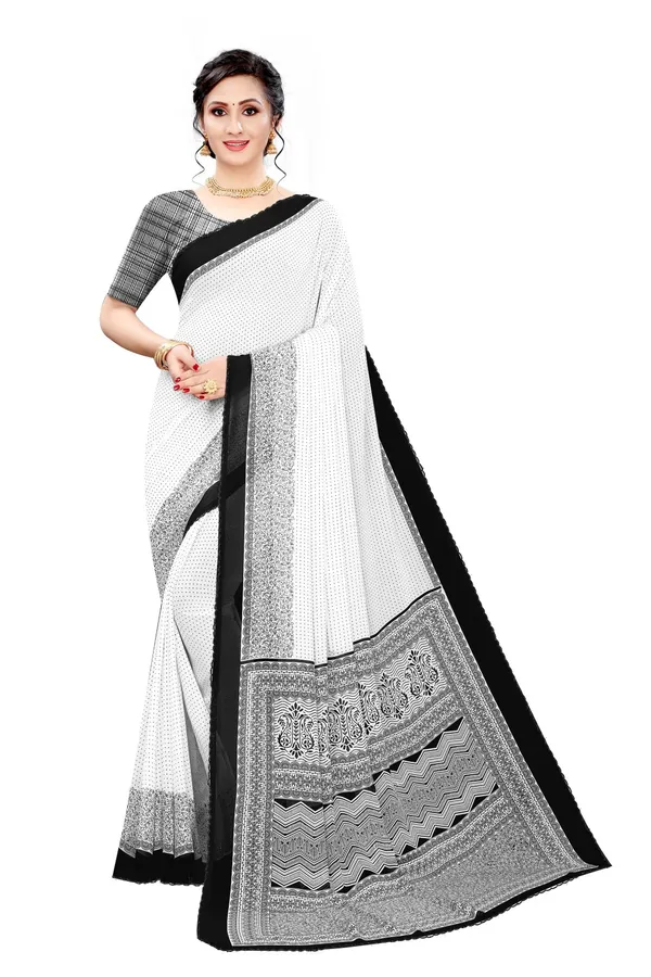 Black_Georgette_Beautiful_Daily_Wear_Print_Saree_For_Women