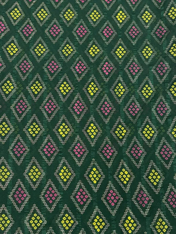 Green_Georgette_Festival_Wear_Traditional_Bandhani_Saree_For_Women
