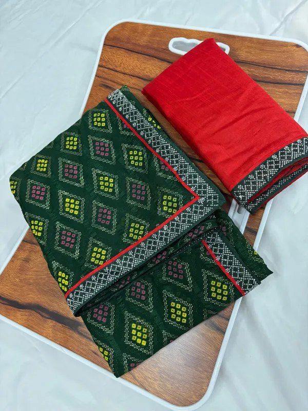 Green_Georgette_Festival_Wear_Traditional_Bandhani_Saree_For_Women