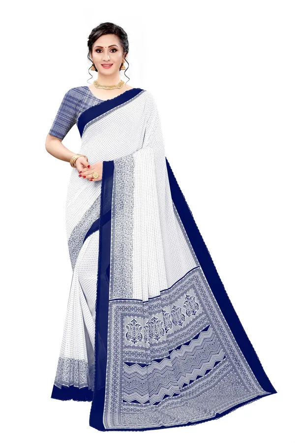 Blue_Georgette_Beautiful_Daily_Wear_Print_Saree_For_Women