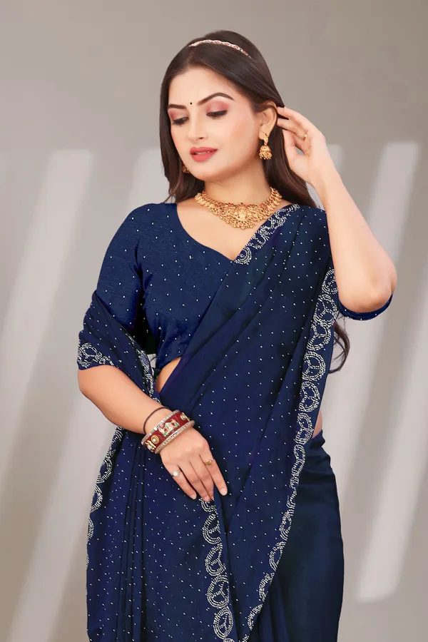 Blue_Georgette_Beautiful_Party_Wear_Chiffon_With_Unique_Diamond_Work_Saree_For_Women