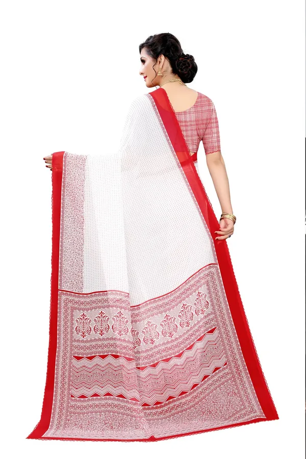 Red_&_White_Georgette_Beautiful_Daily_Wear_Print_Saree_For_Women